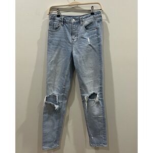 VIGOSS Jeans Size 24 Frankie Slim Straight Distressed Light Denim